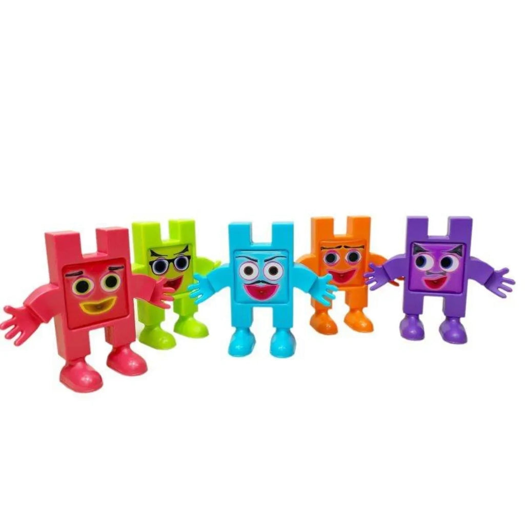 Klocki Emoti Happy 12 figurek z naklejkami emocji, od 3 lat