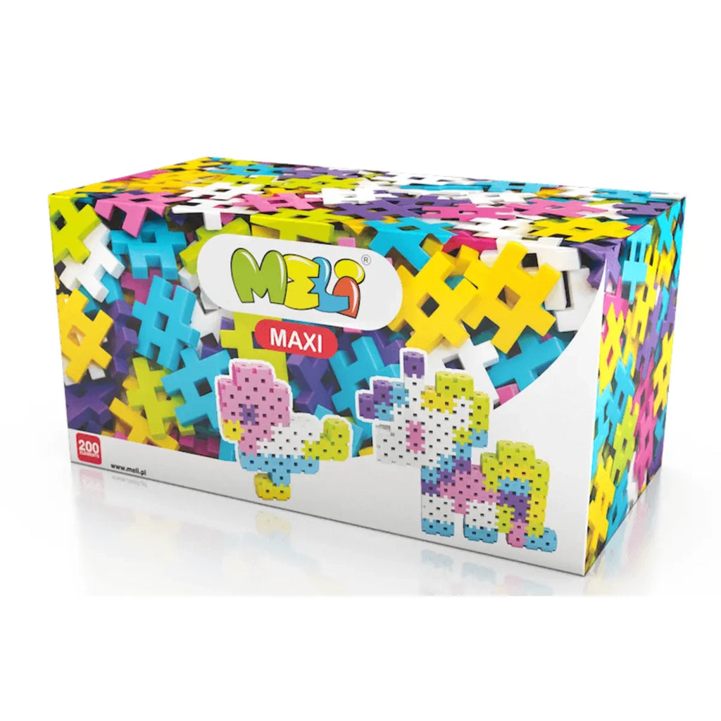 Klocki Maxi Pink 200 el. Konstrukcyjne wafle, od 1 roku