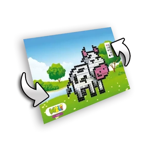 Klocki Minis Farm 2w1 waflowe 500 el., od 4 lat