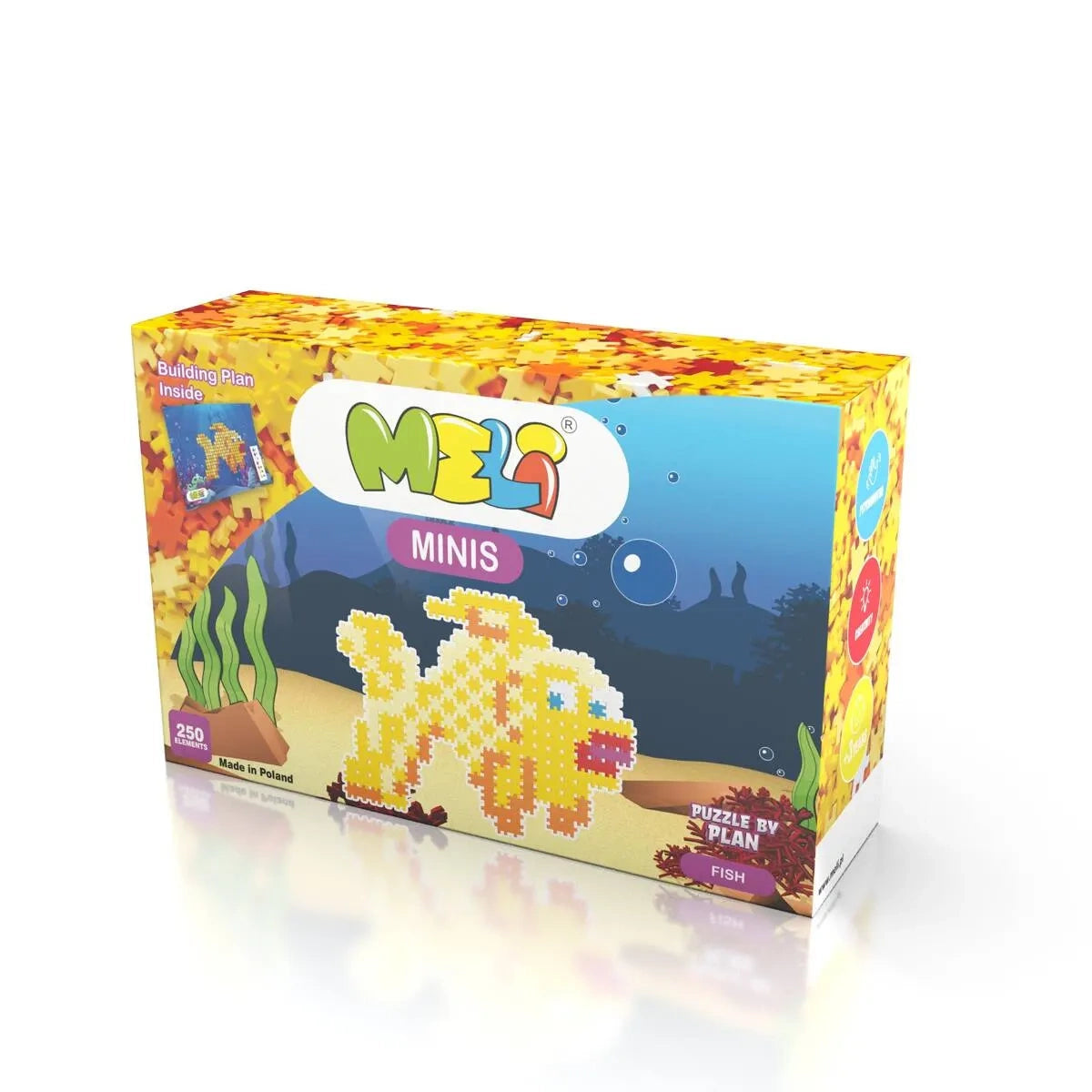 Klocki Minis Fish 250 el. Złota rybka, od 4 lat