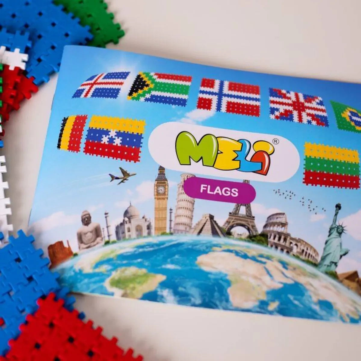 Klocki Minis Flags 3w1 700 el. Nauka flag, od 3 lat