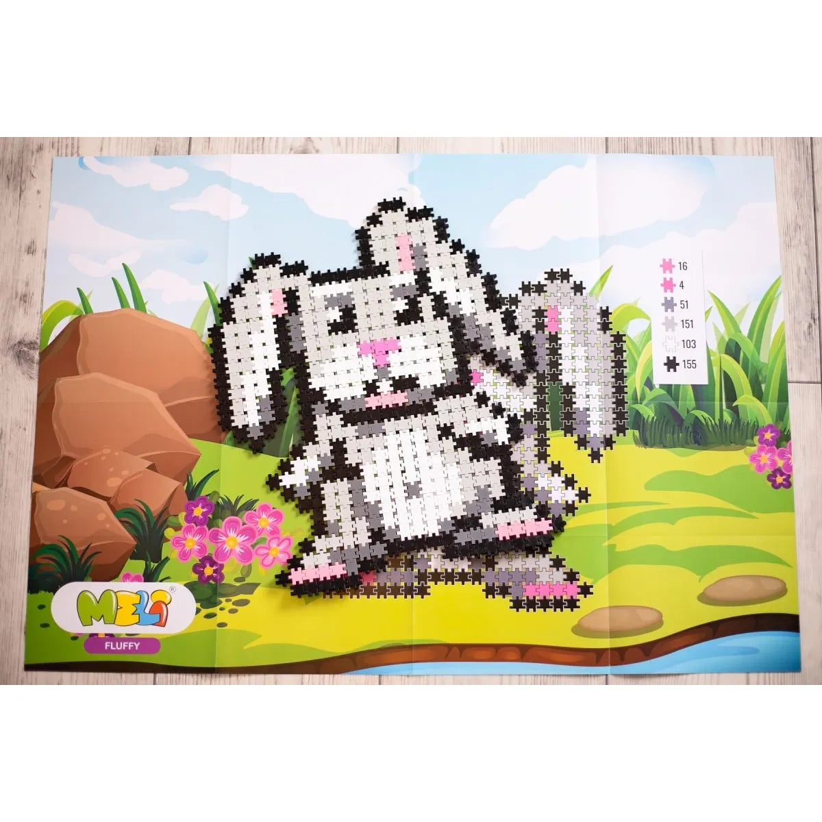 Układanka Klocki Minis Fluffy 2w1 500 el., od 4 lat