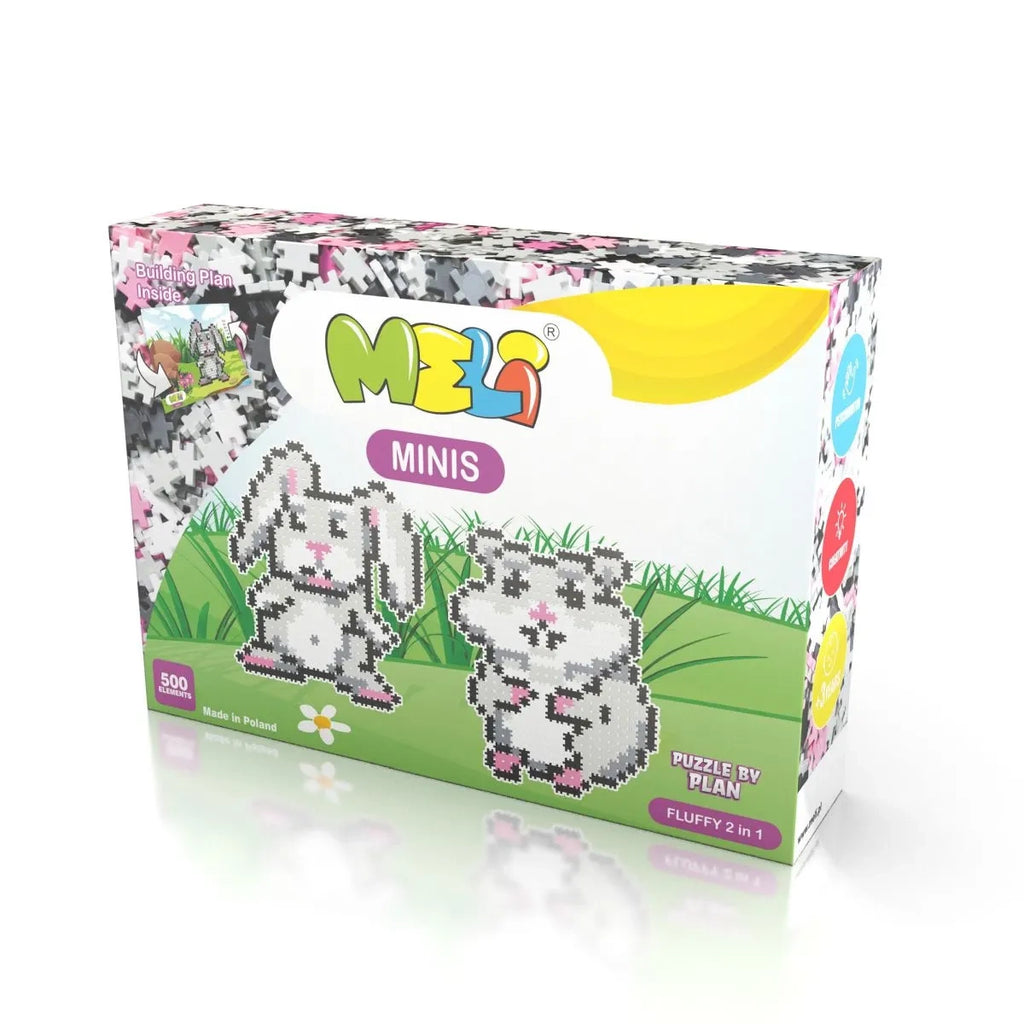 Układanka Klocki Minis Fluffy 2w1 500 el., od 4 lat