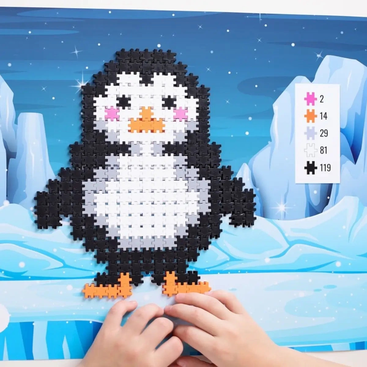 Klocki Minis Penguin 250 el. Mozaika 3D dla dzieci, od 4 lat