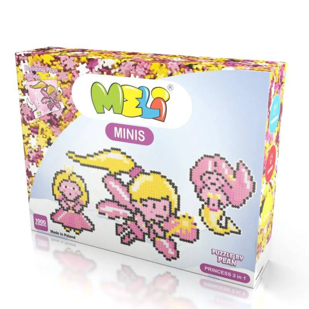 Klocki Minis Princess 3w1 1000 el. Konstrukcyjne, od 4 lat