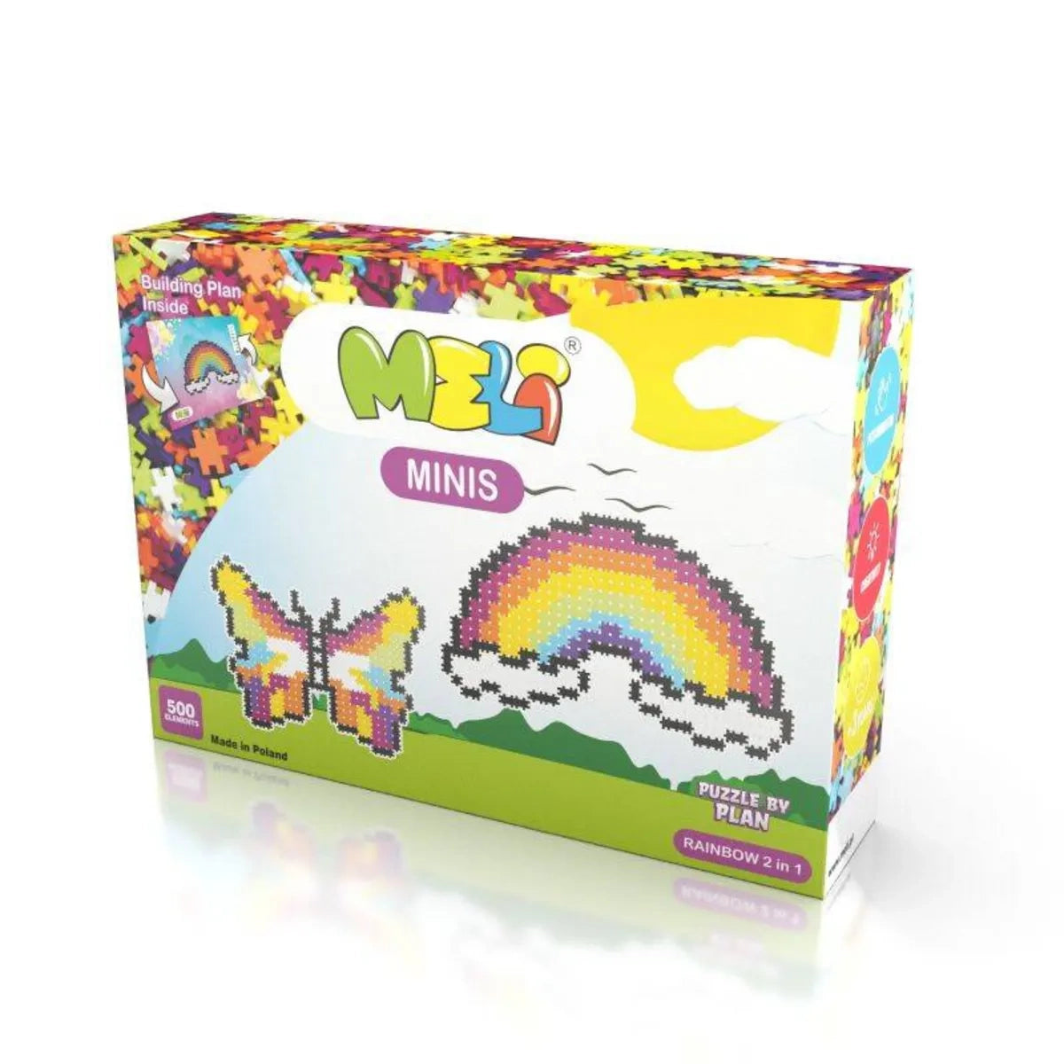 Klocki Minis Rainbow 2w1 500 el. Mozaika, od 3 lat