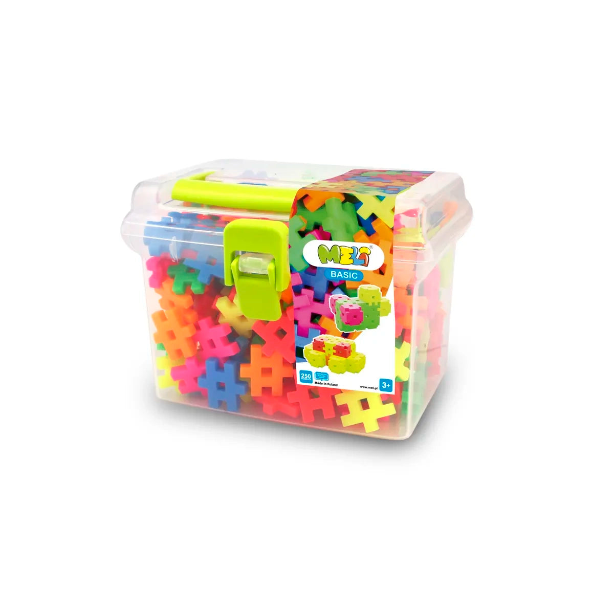 Klocki Neon Travel Box 250 el. konstrukcyjne, od 4 lat