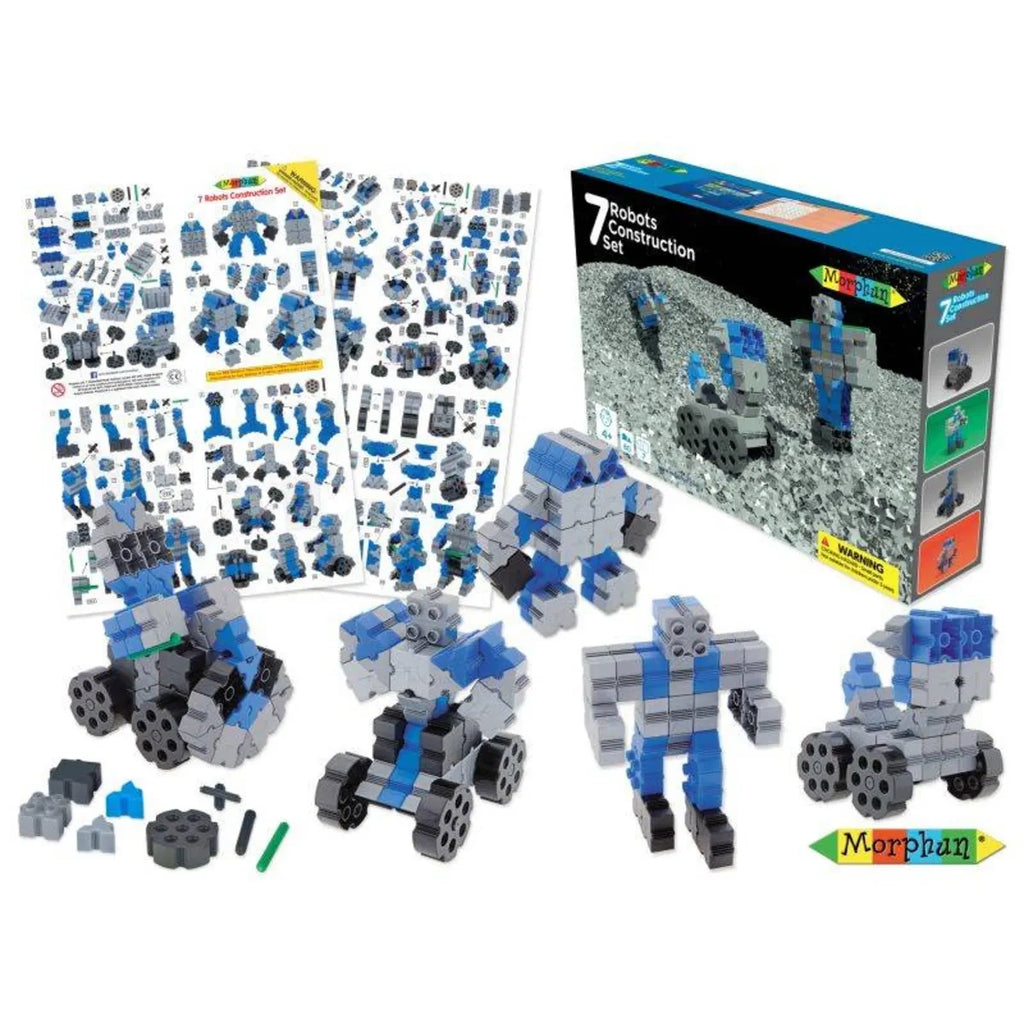Klocki 7 Robotów Box 80 el. Konstrukcyjne, od 5 lat