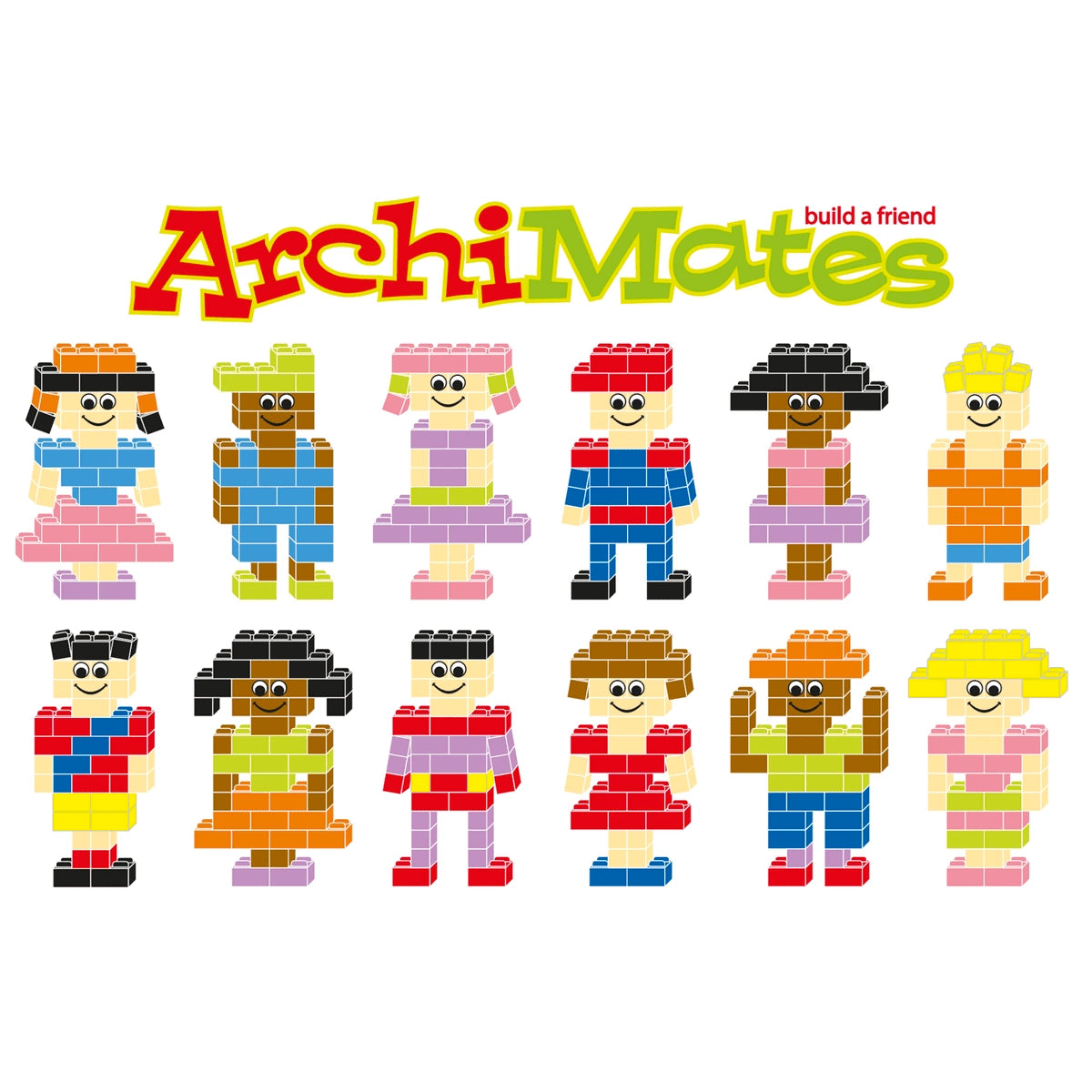 Klocki konstrukcyjne ArchiMates 630 el., od 5 lat