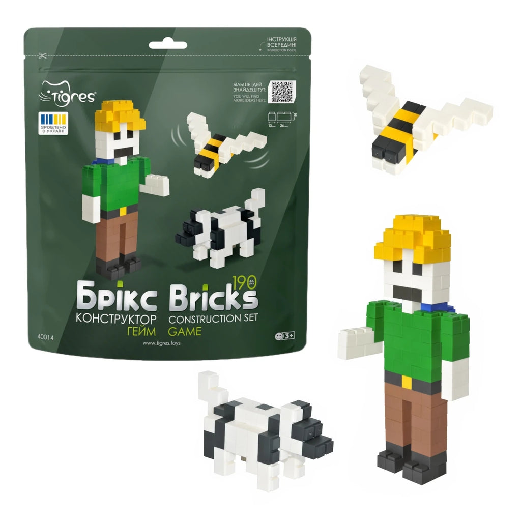 Klocki konstrukcyjne Bricks Game 190 el., od 3 lat