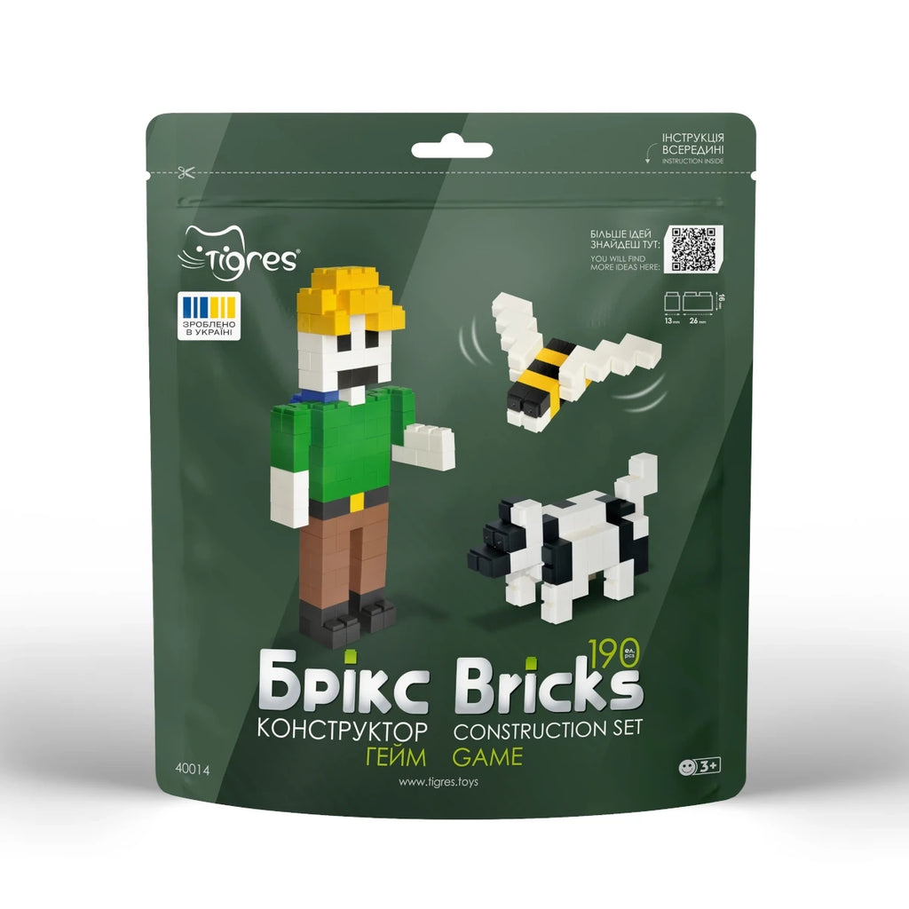Klocki konstrukcyjne Bricks Game 190 el., od 3 lat