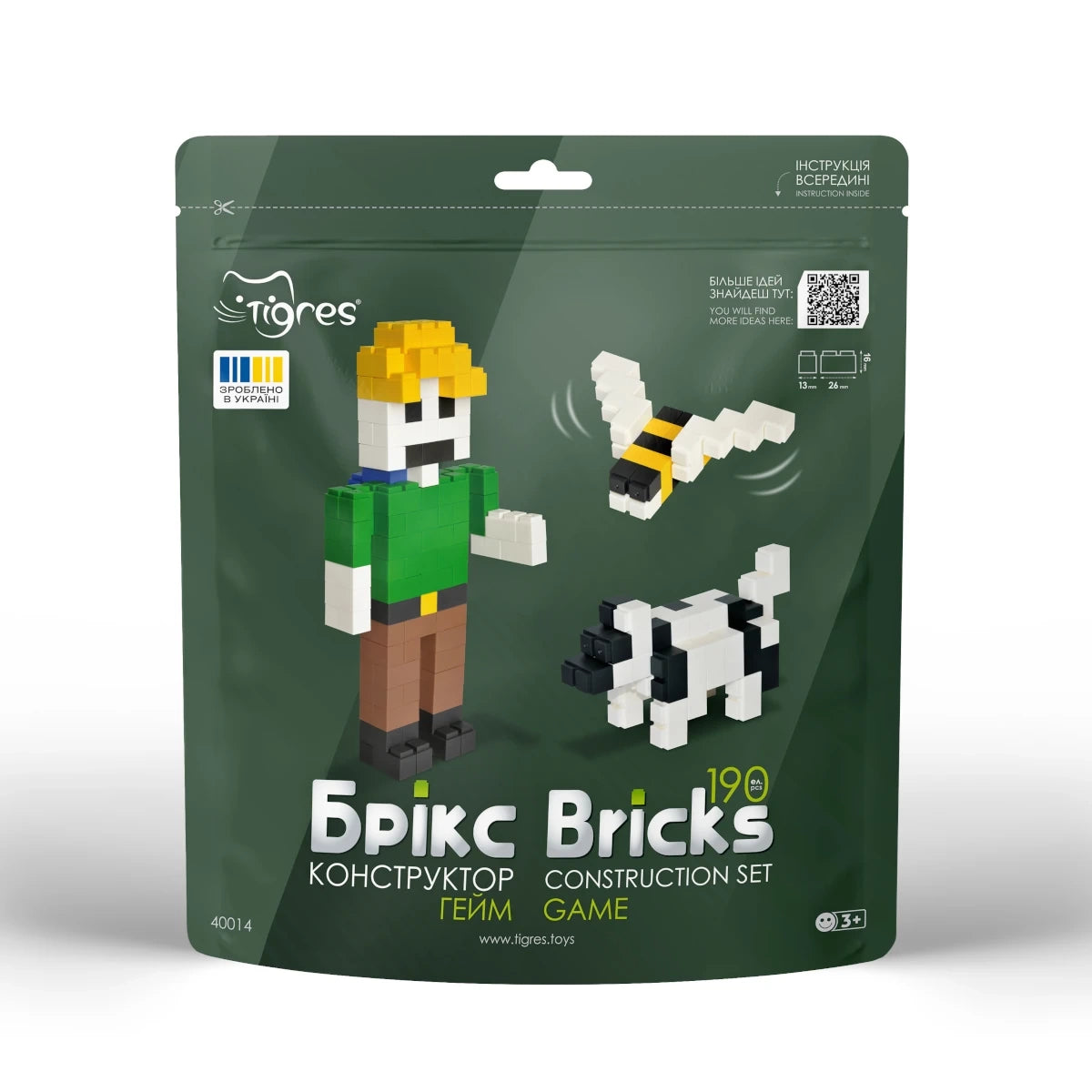 Klocki konstrukcyjne Bricks Game 190 el., od 3 lat