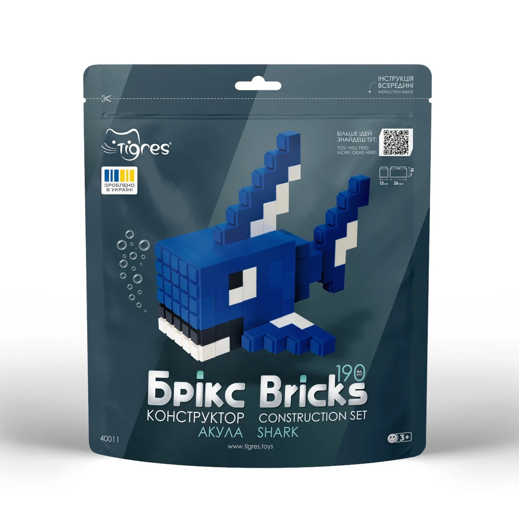 Klocki konstrukcyjne Bricks Rekin 190 el., od 3 lat