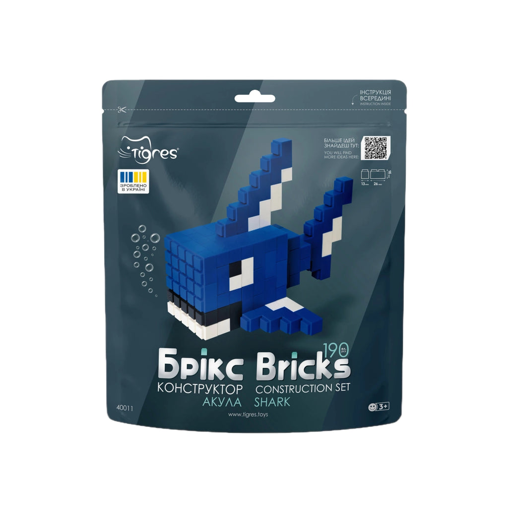 Klocki konstrukcyjne Bricks Rekin 190 el., od 3 lat