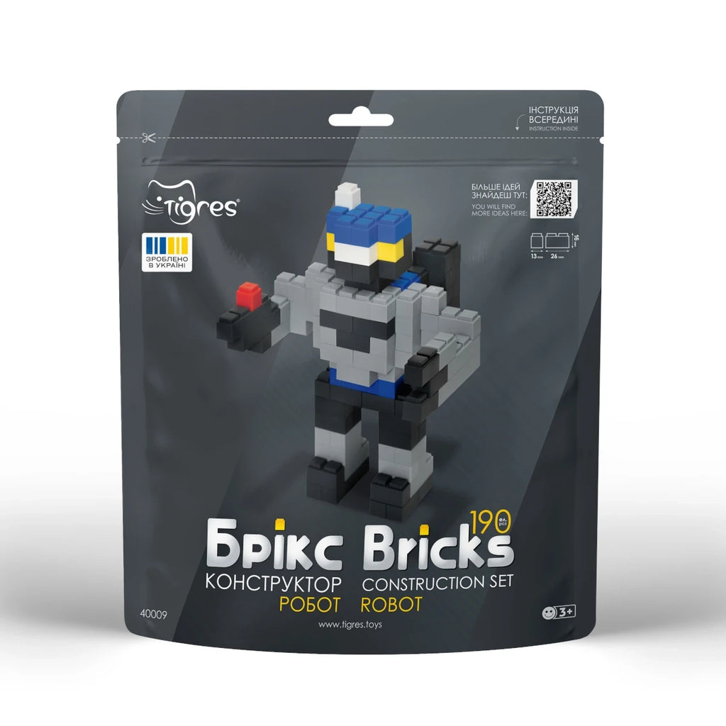 Klocki konstrukcyjne Bricks Robot 190 el., od 3 lat