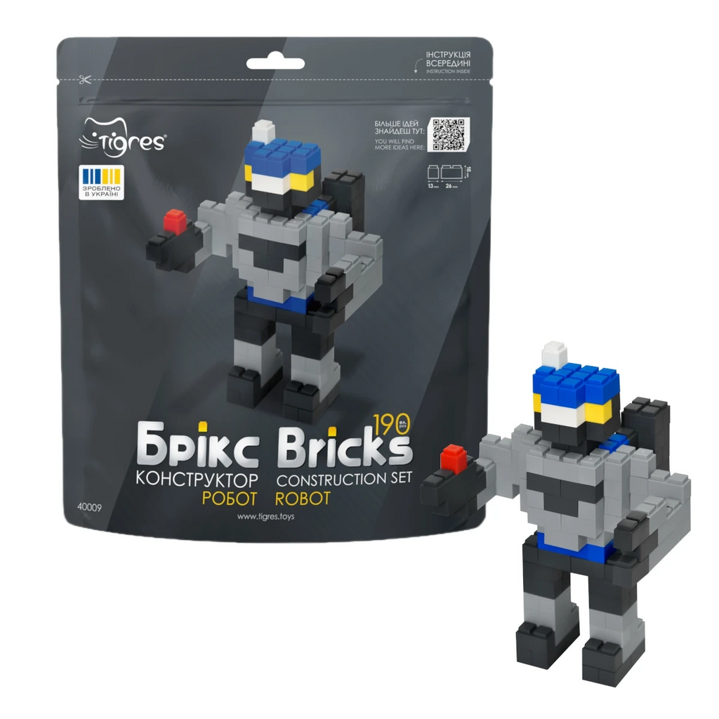 Klocki konstrukcyjne Bricks Robot 190 el., od 3 lat