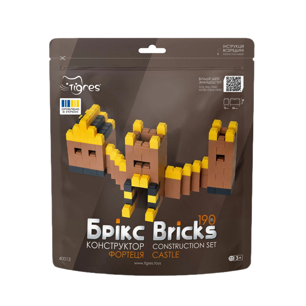 Klocki konstrukcyjne Bricks Zamek 190 el., od 3 lat