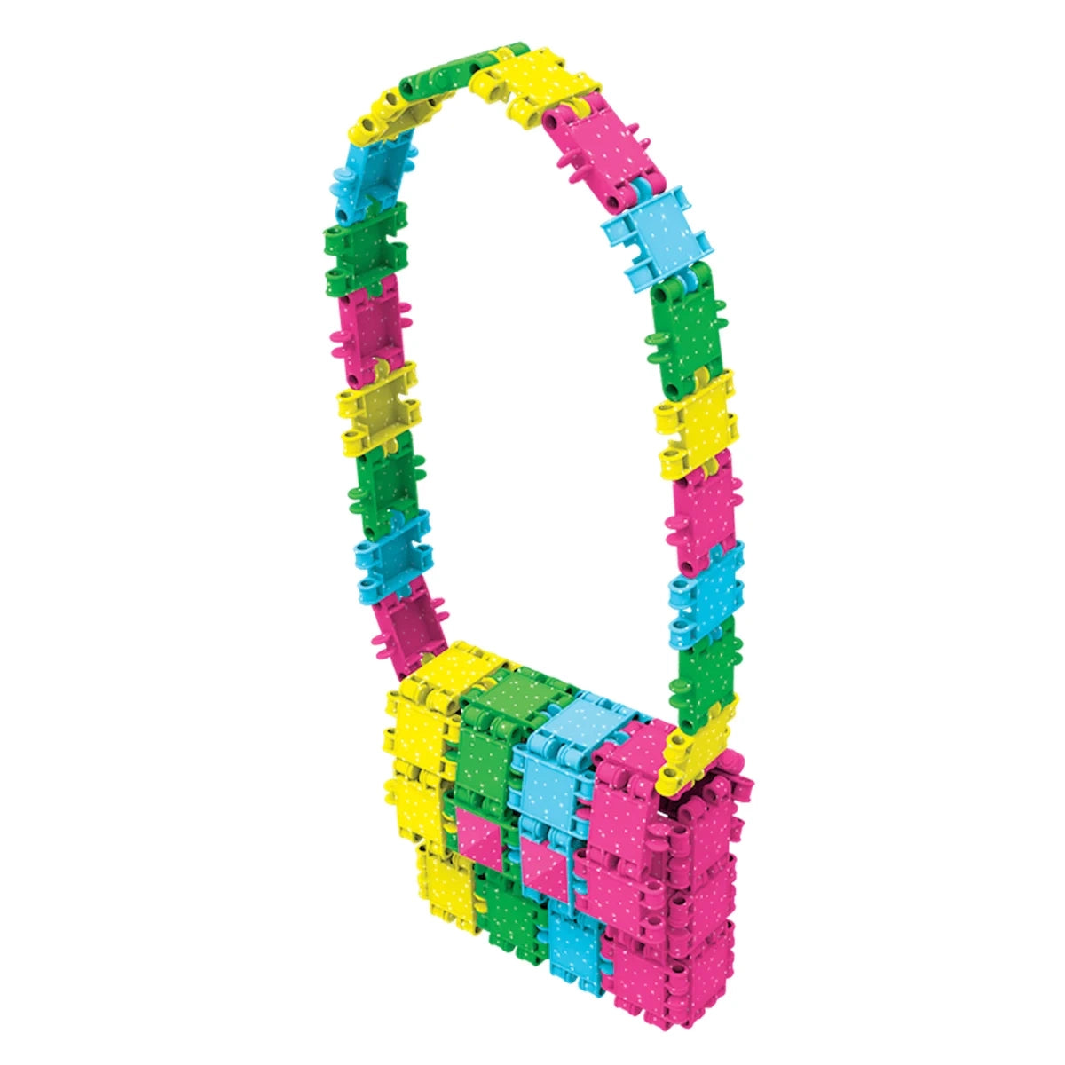 Klocki Clics Wiaderko 8w1 Glitter brokatowe 175 el., od 4 lat