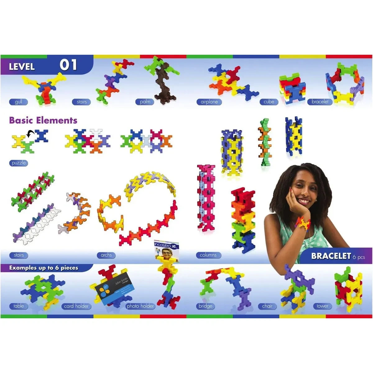 Klocki konstrukcyjne Cube XL 100 el., od 4 lat