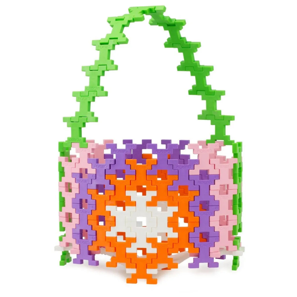 Klocki konstrukcyjne Midi Pink 60 el. pastelowe, od 4 lat