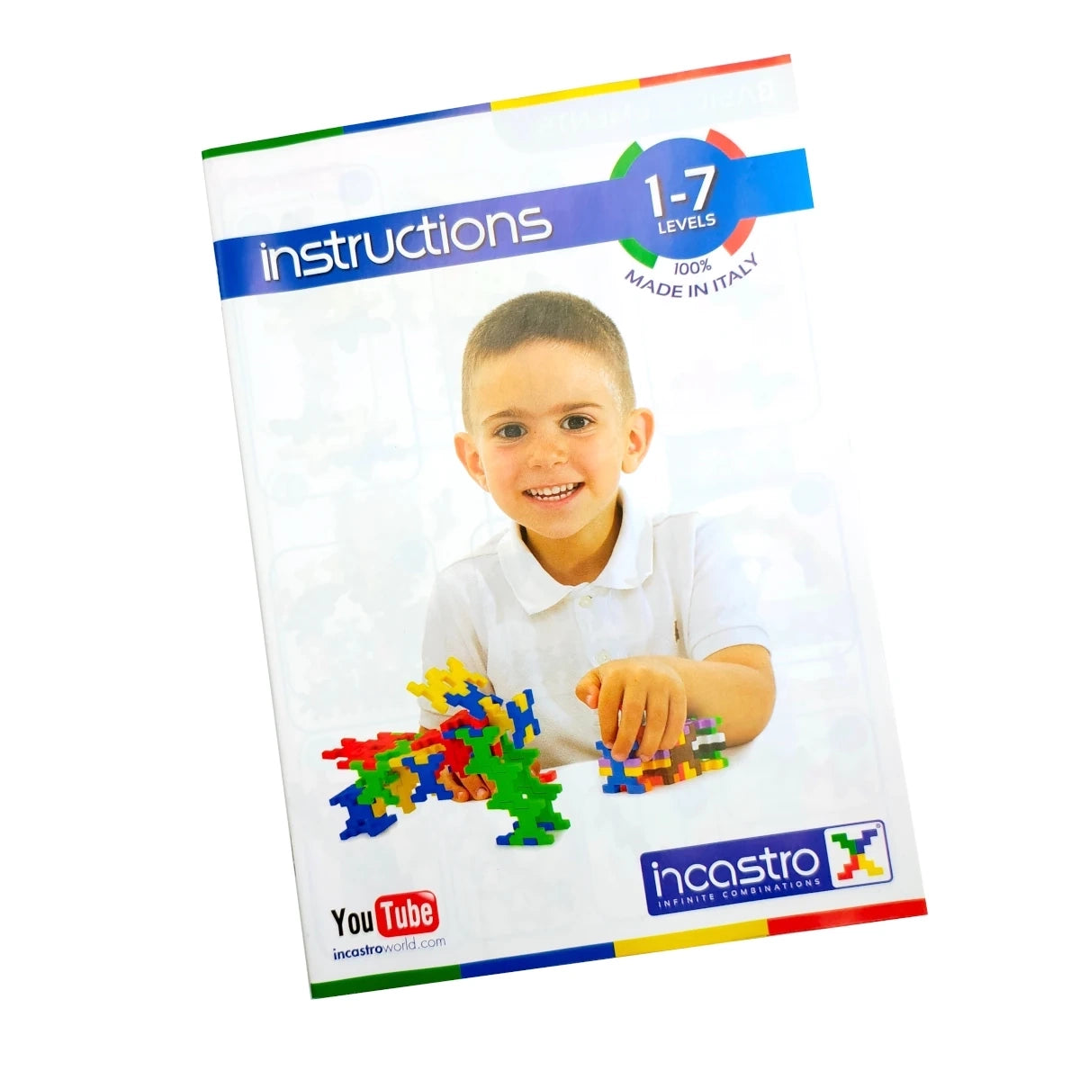 Klocki konstrukcyjne Pack 200 el. 10 kolorów, od 4 lat