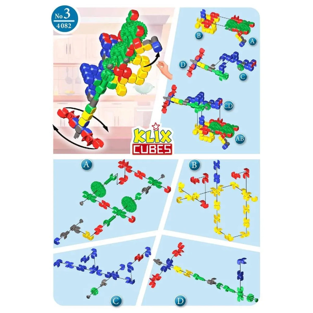Klocki Konstrukcyjne Klix Cubes 150 el., od 5 lat
