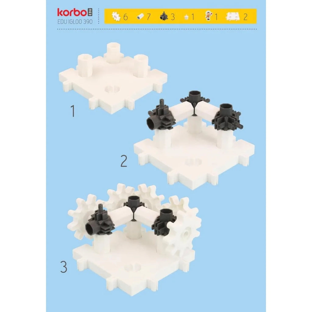 Klocki konstrukcyjne Edu Igloo 390 el. Arktyka, od 4 lat