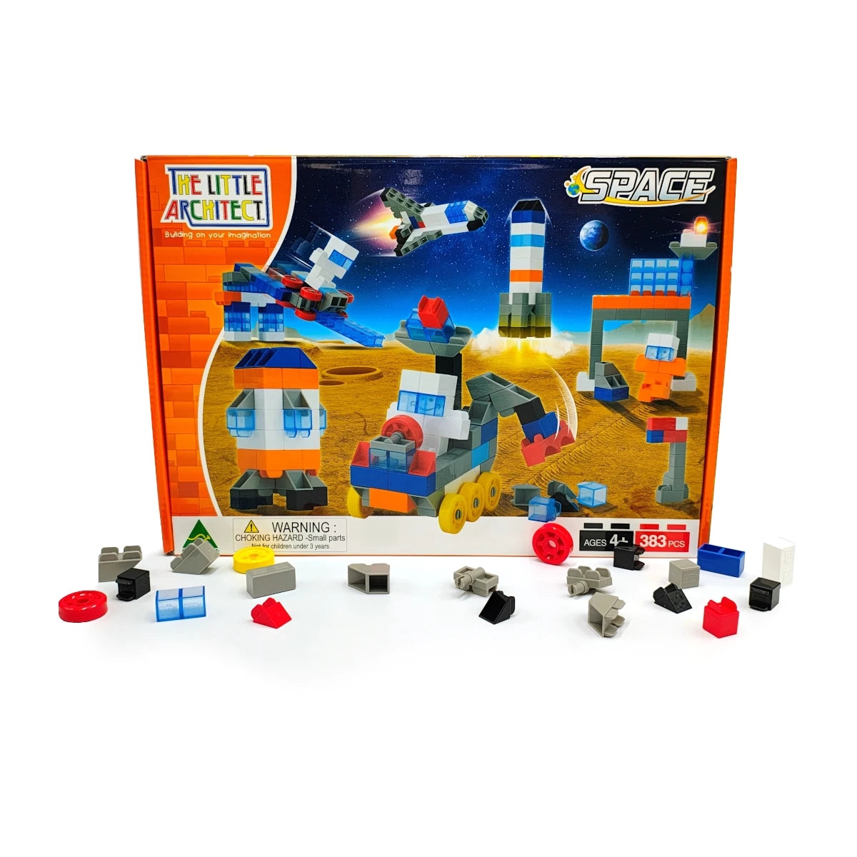 Klocki konstrukcyjne Space 383 el., od 4 lat