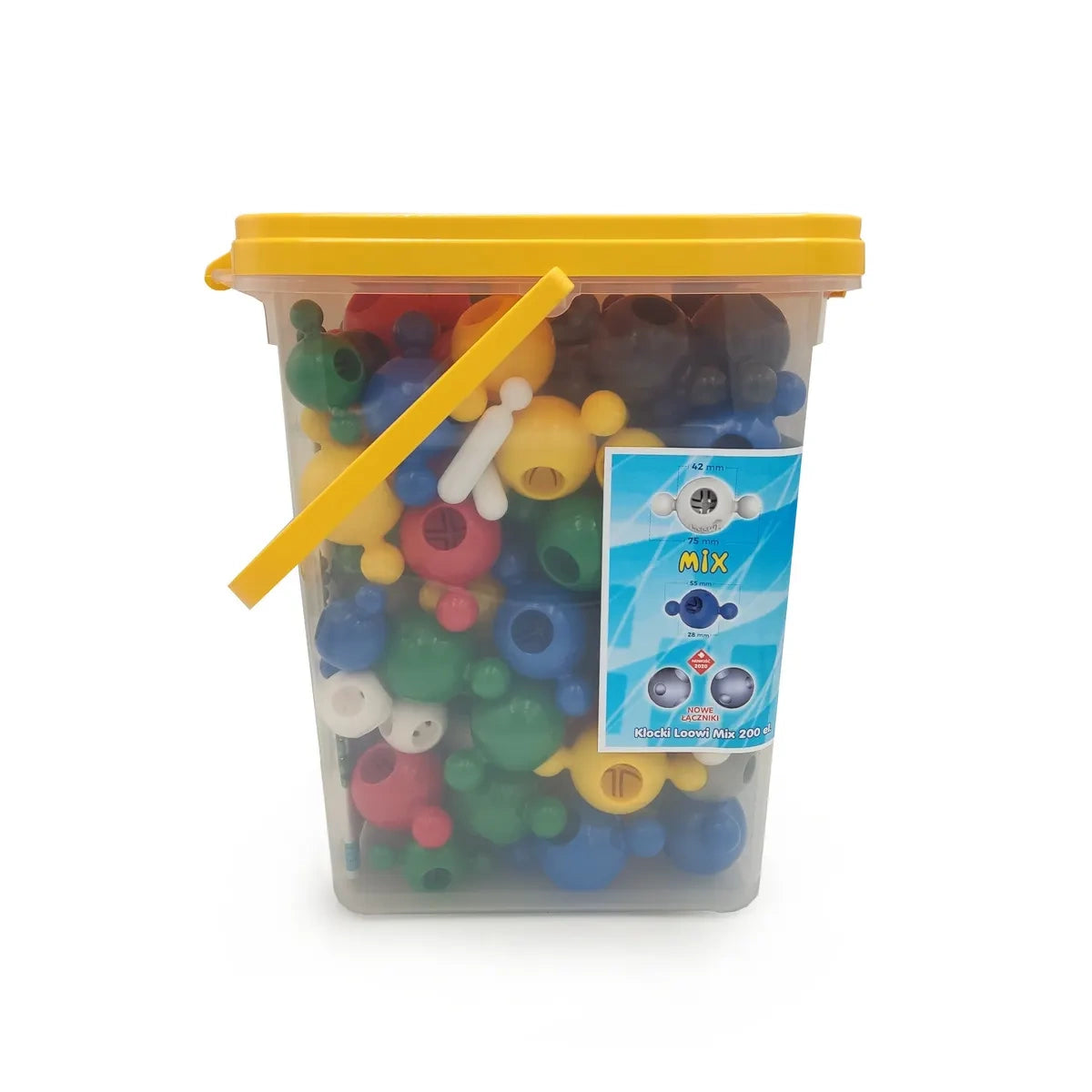 Klocki konstrukcyjne Big mix 200 el., od 3 lat