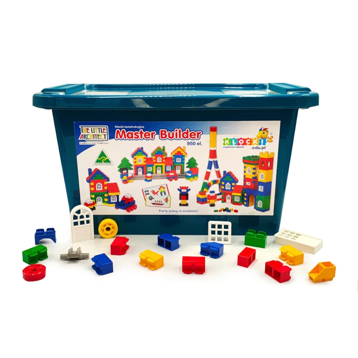 Klocki konstrukcyjne Master Builder 950 el., od 4 lat