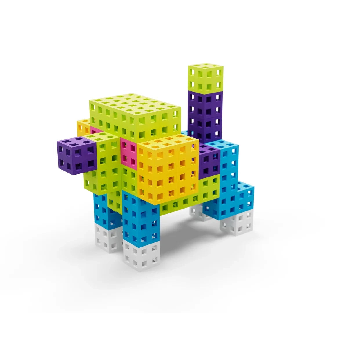 Klocki konstrukcyjne Cube Pink 50 el., od 3 lat