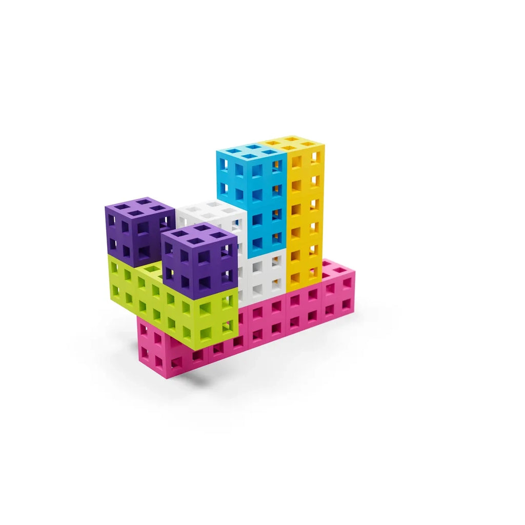 Klocki konstrukcyjne Cube Pink 50 el., od 3 lat