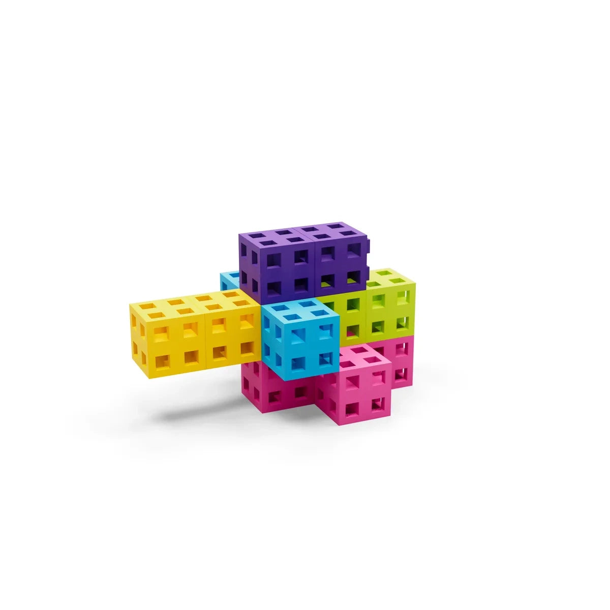 Klocki konstrukcyjne Cube Pink 50 el., od 3 lat