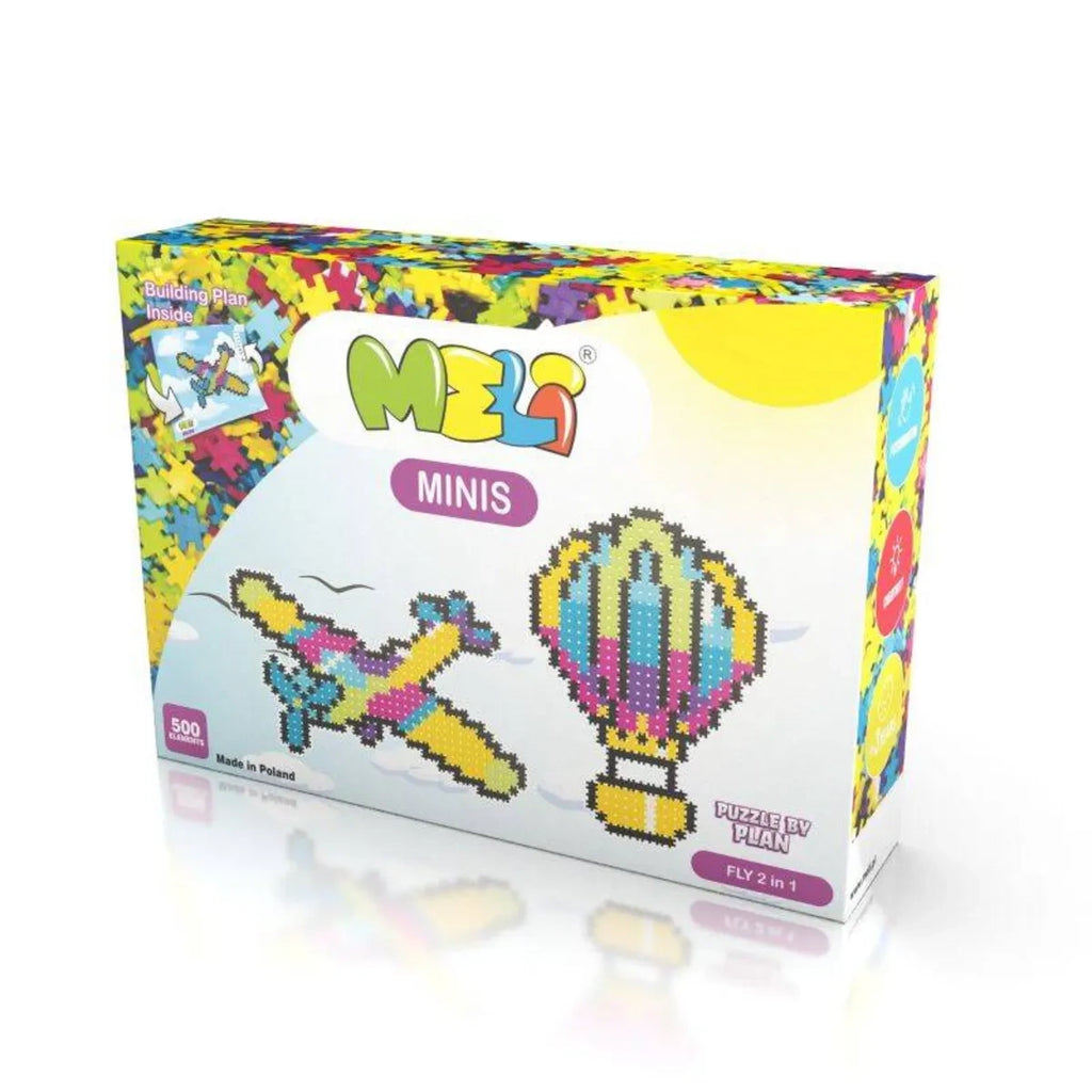Klocki konstrukcyjne Minis Fly 2w1 500 el., od 4 lat