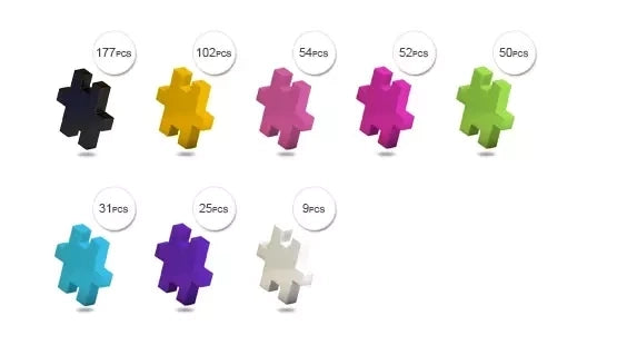 Klocki konstrukcyjne Minis Fly 2w1 500 el., od 4 lat