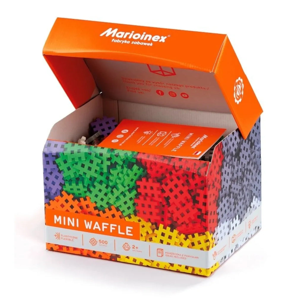 Klocki konstrukcyjne Mini Waffle Wafle 500 el. dla 4-latka, od 4 lat