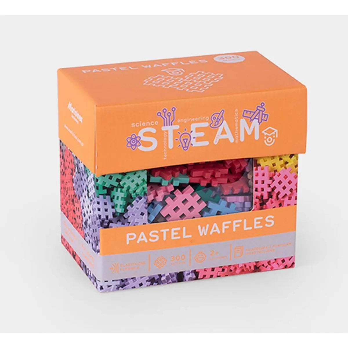 Klocki konstrukcyjne Mini Waffle Pastel 300 el. dla 4-latka, od 4 lat