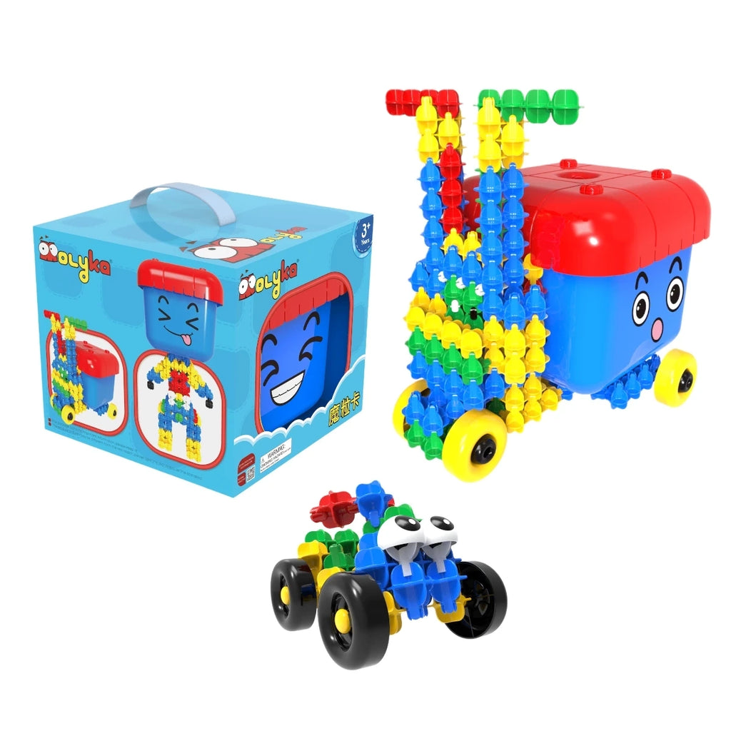 Klocki konstrukcyjne Blue Box 158 el., od 3 lat