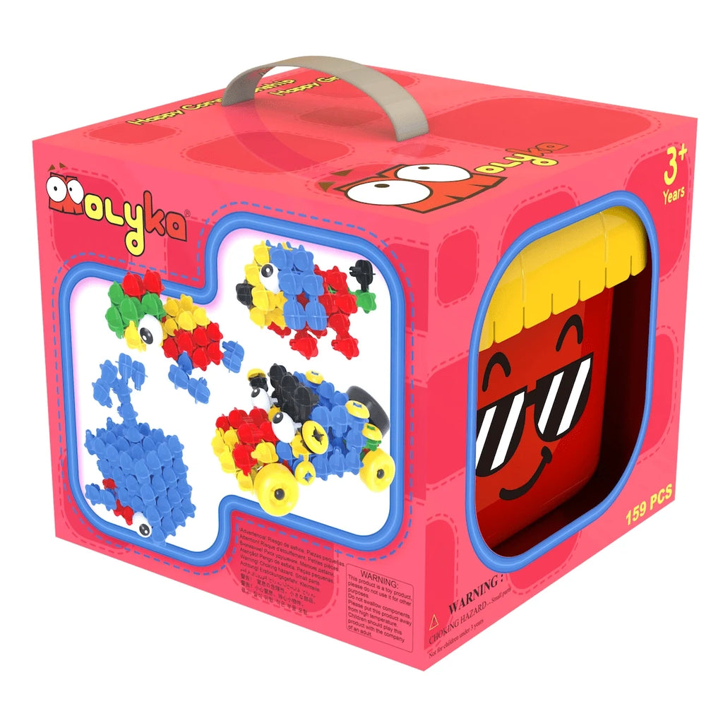 Klocki konstrukcyjne Red Box 159 el., od 3 lat
