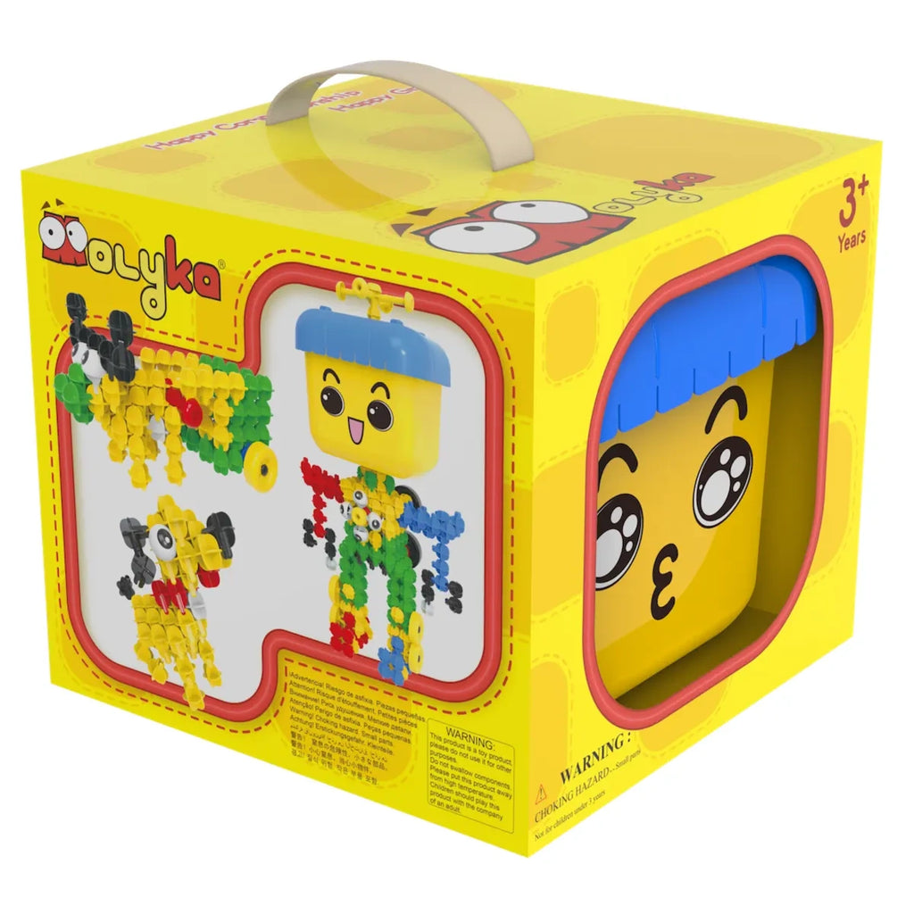 Klocki konstrukcyjne Yellow Box 158 el., od 3 lat
