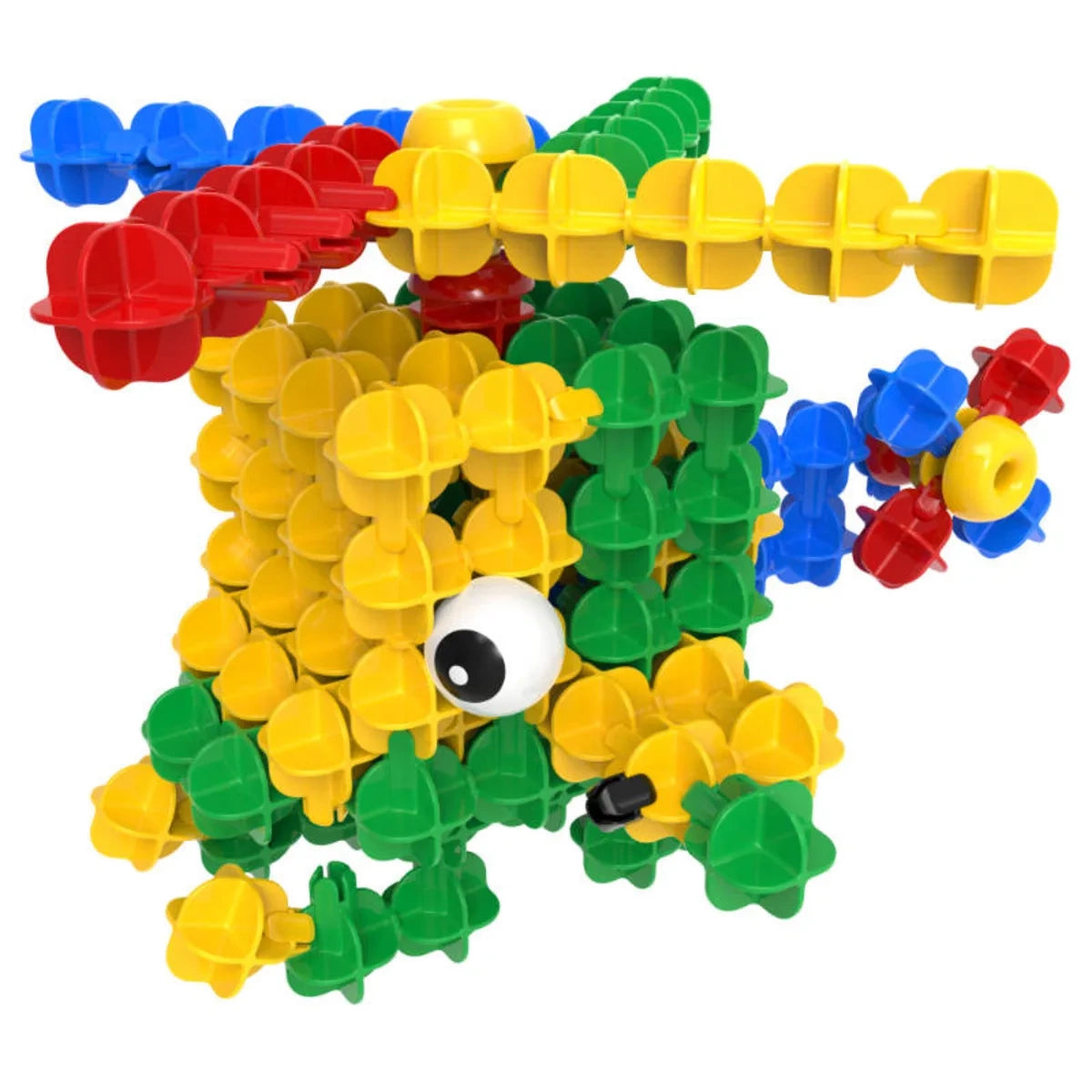 Klocki konstrukcyjne Yellow Box 158 el., od 3 lat