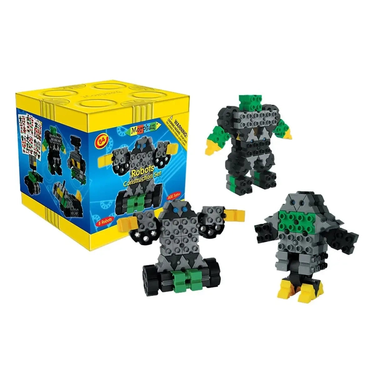 Klocki konstrukcyjne 8 Robotów 84 el., od 5 lat