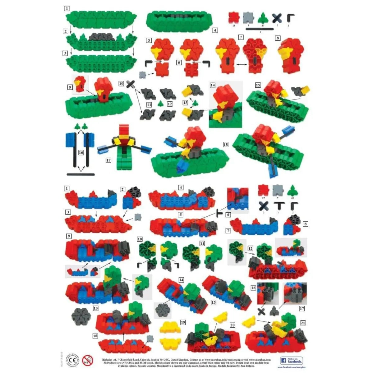 Klocki konstrukcyjne Junior Xtra 500 el., od 5 lat