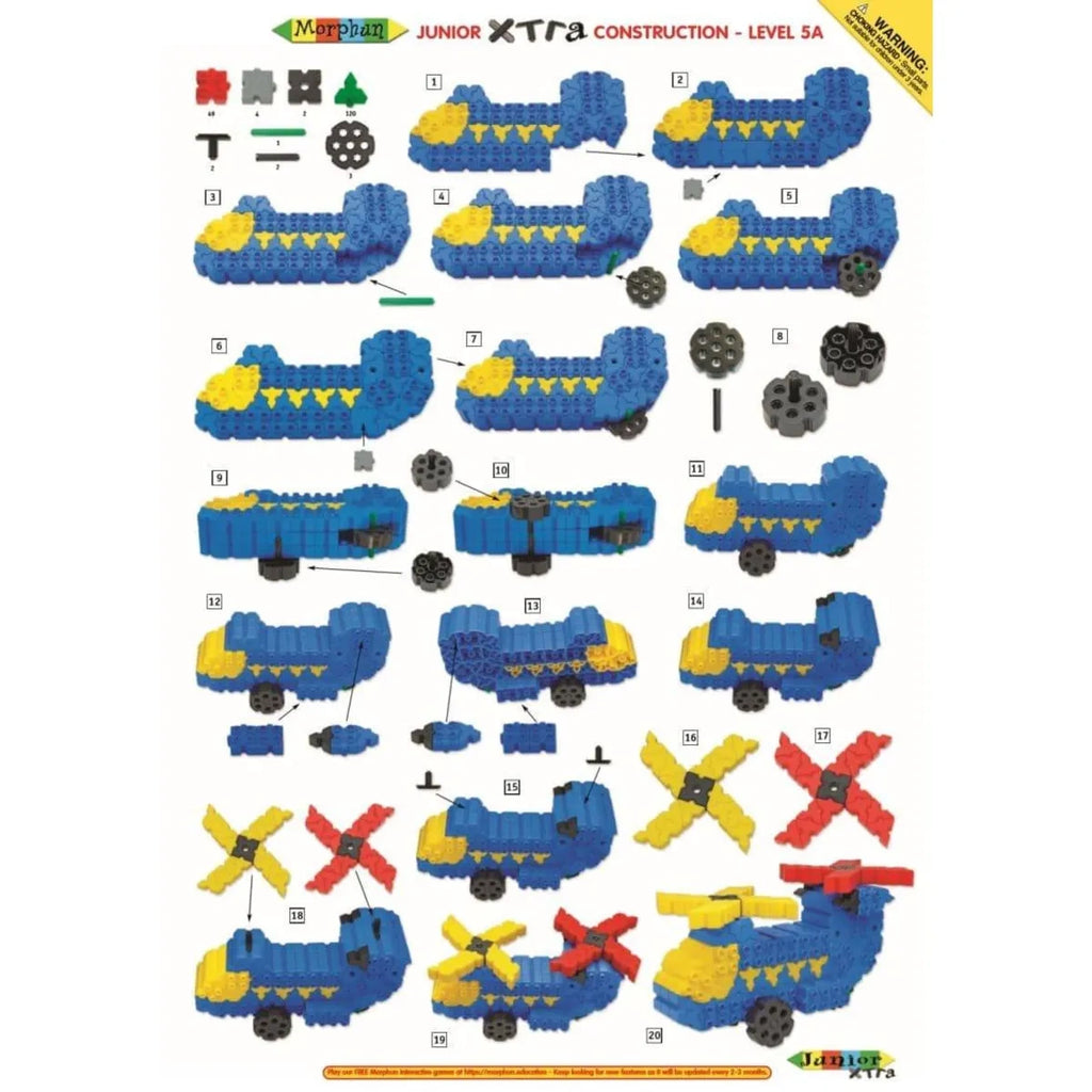 Klocki konstrukcyjne Junior Xtra 500 el., od 5 lat