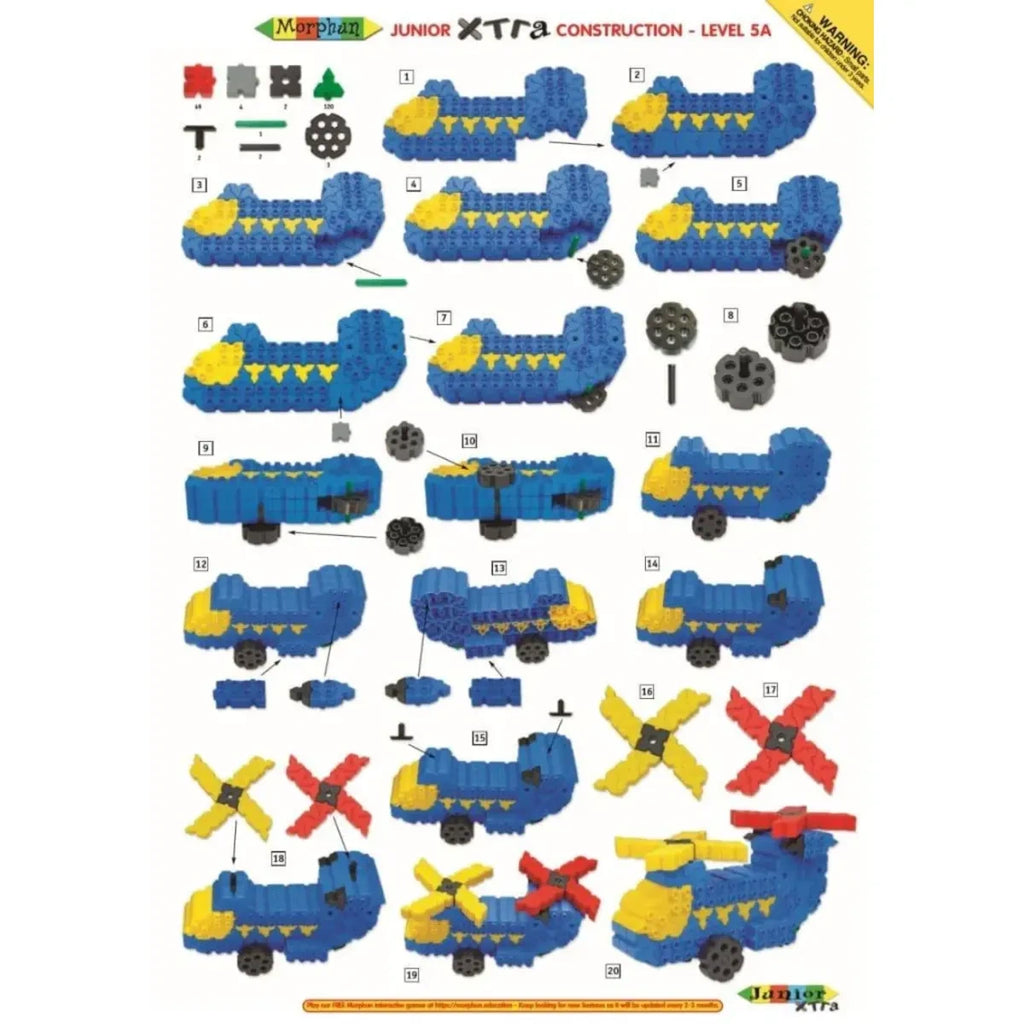 Klocki konstrukcyjne Junior Xtra 600 el., od 4 lat