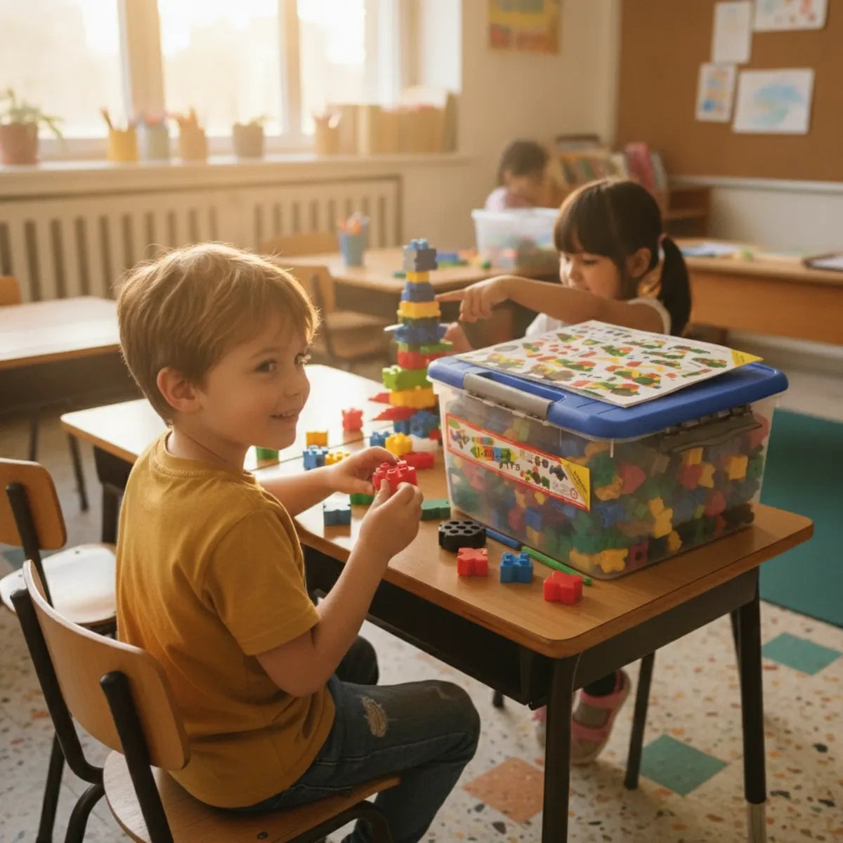 Klocki konstrukcyjne Junior Xtra 600 el., od 4 lat