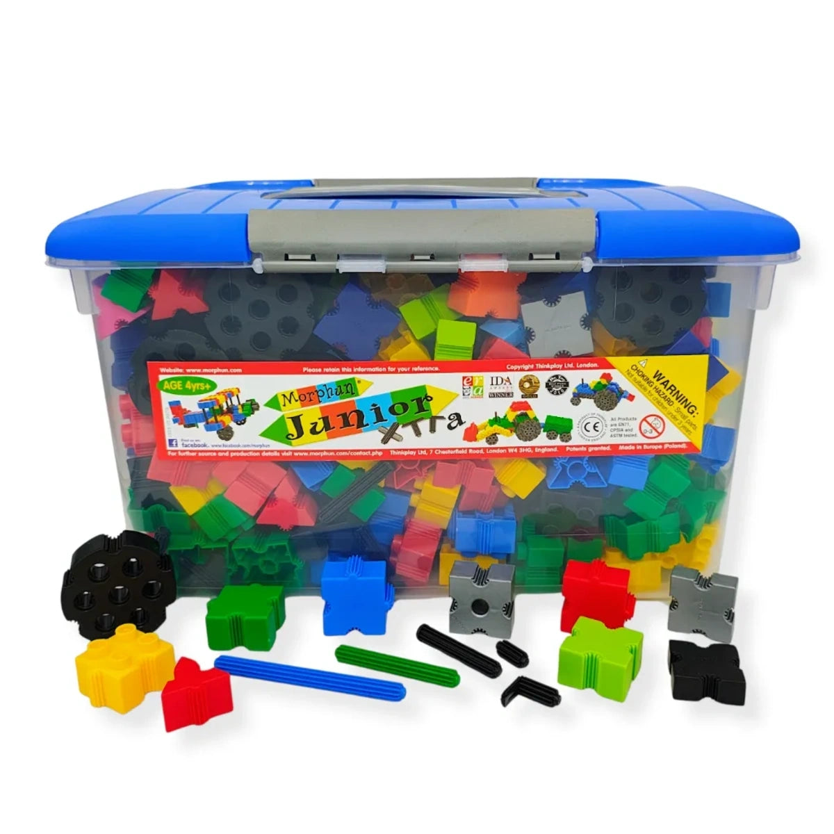 Klocki konstrukcyjne Junior Xtra 600 el., od 4 lat
