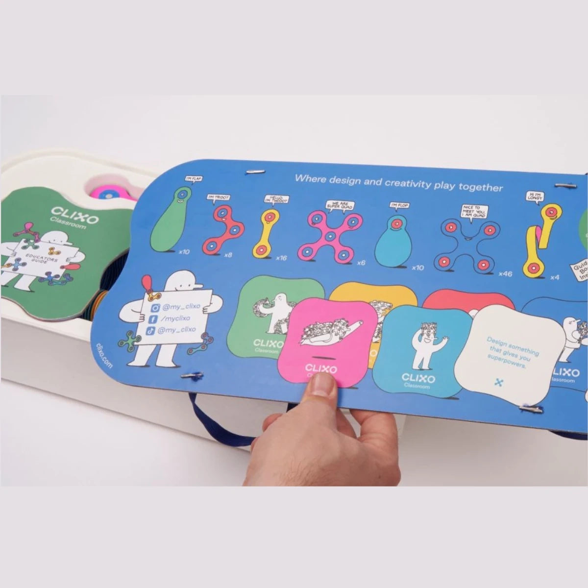 Klocki magnetyczne Classroom pack 100 el., od 4 lat