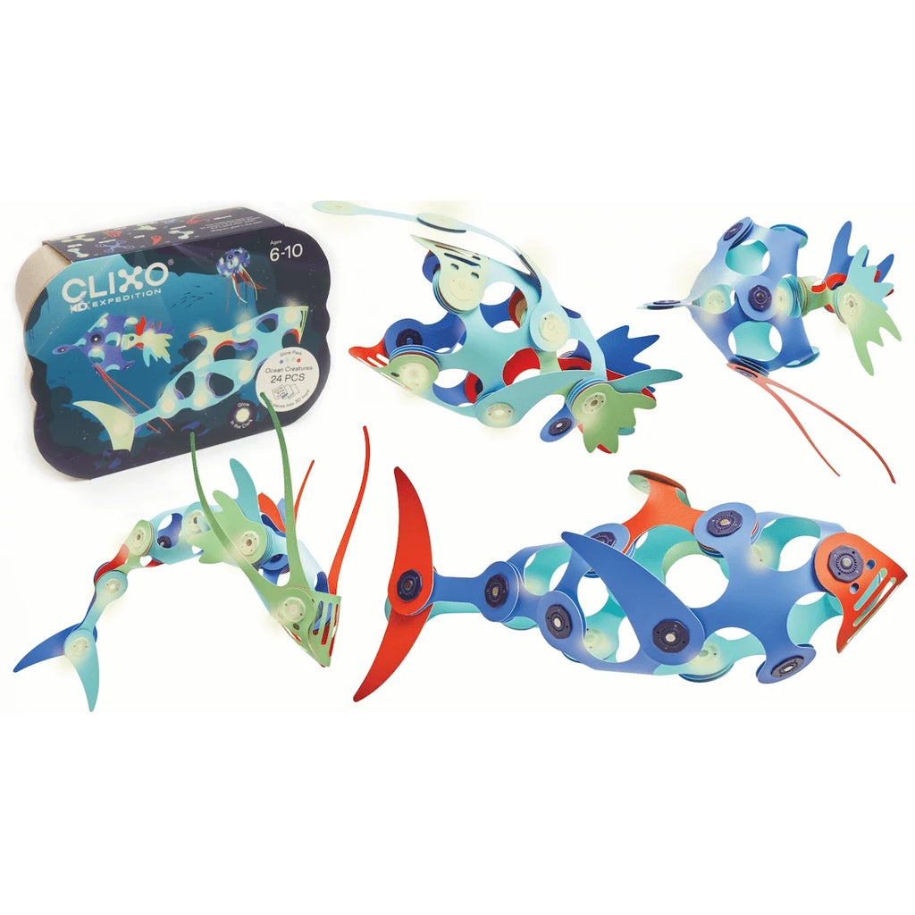 Klocki przestrzenne Ocean Creatures 24 el., od 6 lat