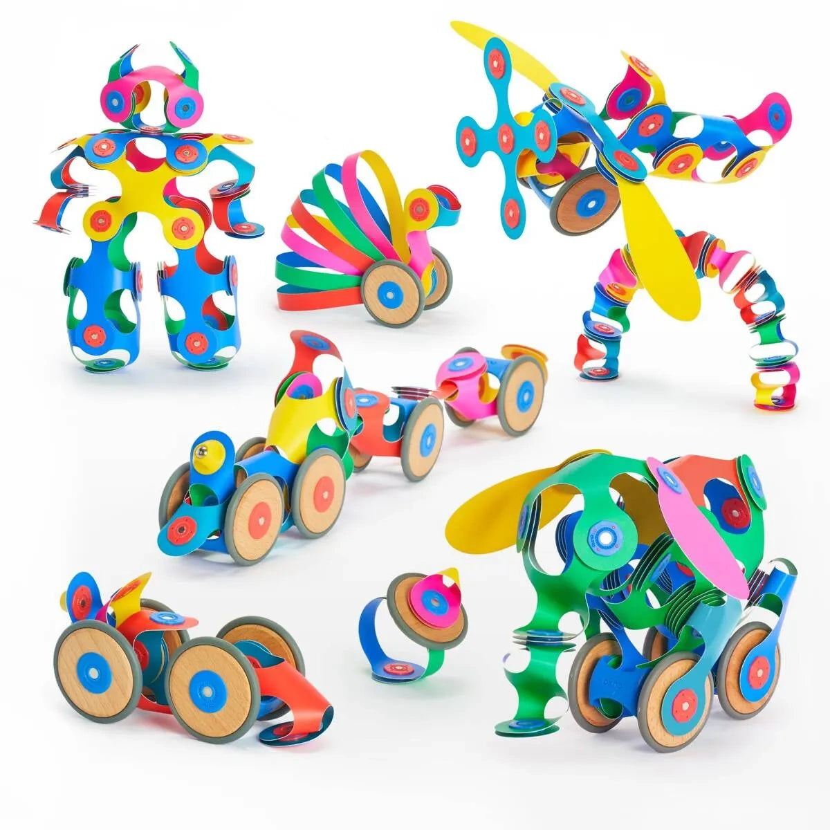 Klocki przestrzenne Wheel Creator Pack 72 el., od 6 lat